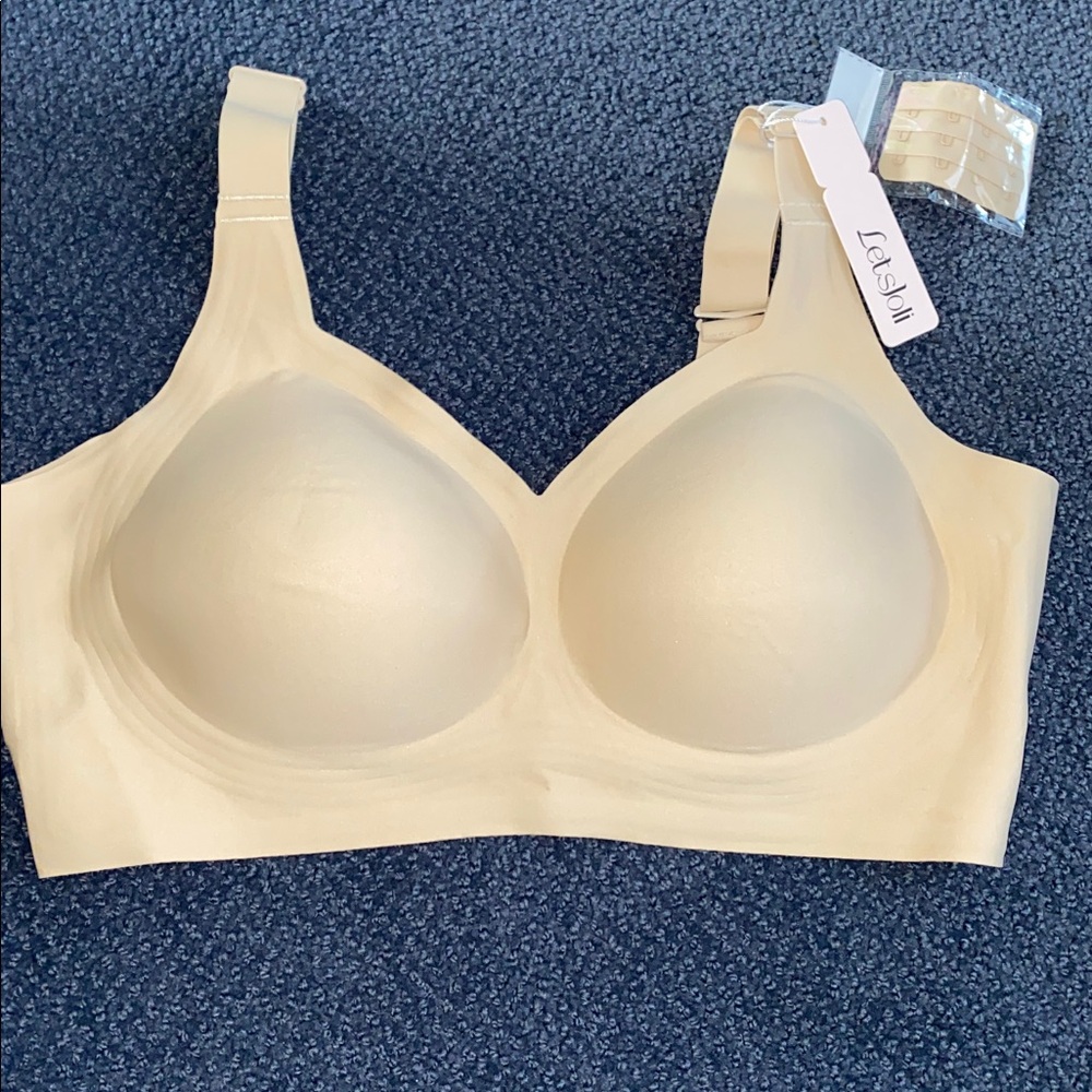 LETSJOLI lightly padded cream bra 2XL NWT